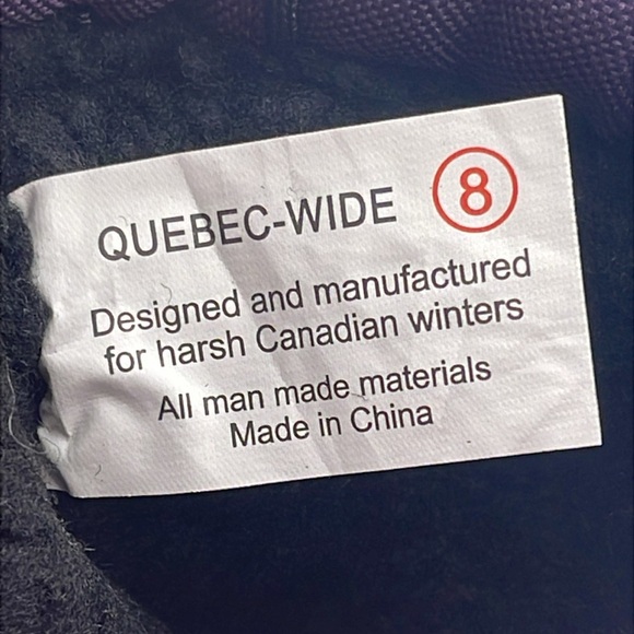 NWT Tundra Kids Thermal Snow Boots – Black/Purple Size 8 - Picture 9 of 15